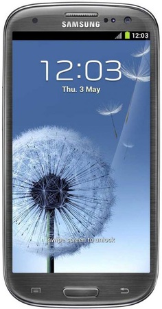 Смартфон Samsung Galaxy S3 GT-I9300 16Gb Titanium grey - Сегежа